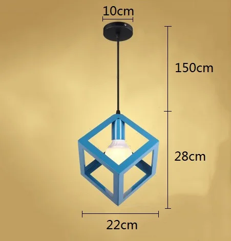 Современные подвесные светильники Подвесная лампа Lustre винтажный светильник промышленная лампа Lamparas De Techo Colgante современный скандинавский Лофт клетка - Цвет корпуса: 17