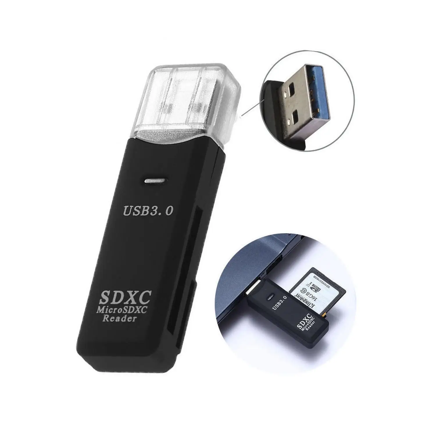 Высокоскоростной USB 3,0 Micro SDXC SD 20% до 90% TF интерфейс карты памяти. До 60 SD, TF. Считыватель адаптер записывающего устройства