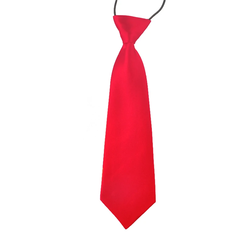 School Boys Kids Children Baby Wedding Print Striped Colour Tie Necktie Clip Girls Neck Ties
