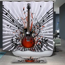 Music Themed Fabric And Get Free Shipping On Aliexpress New Arrivals Shower Curtain Modern Music Theme Cartoon Pattern Waterproof Bathroom Fabric Home Decorative