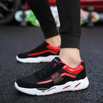 

2018 Fashion Mesh Men Shoes Autumn Men Sneakers Leisure Shoes Lace Up Canvas Shoes