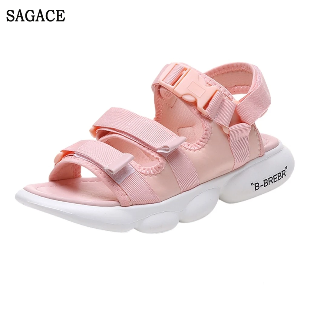 

SAGACE Women's Summer Sandals Thick Bottom Hook Roman Beach Walk Shoes Casual Sexy High Quality Outsid Ladies Shoes