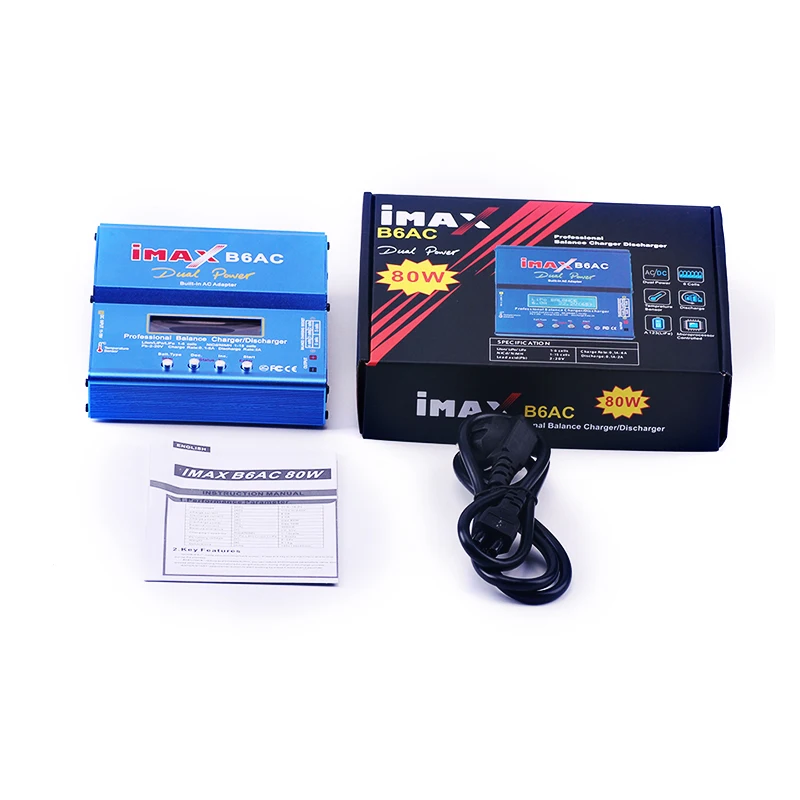 IMAX B6AC 80 Вт Lipo NiMh Li Ion Ni CdRC Цифровое зарядное устройство для радиоуправляемого