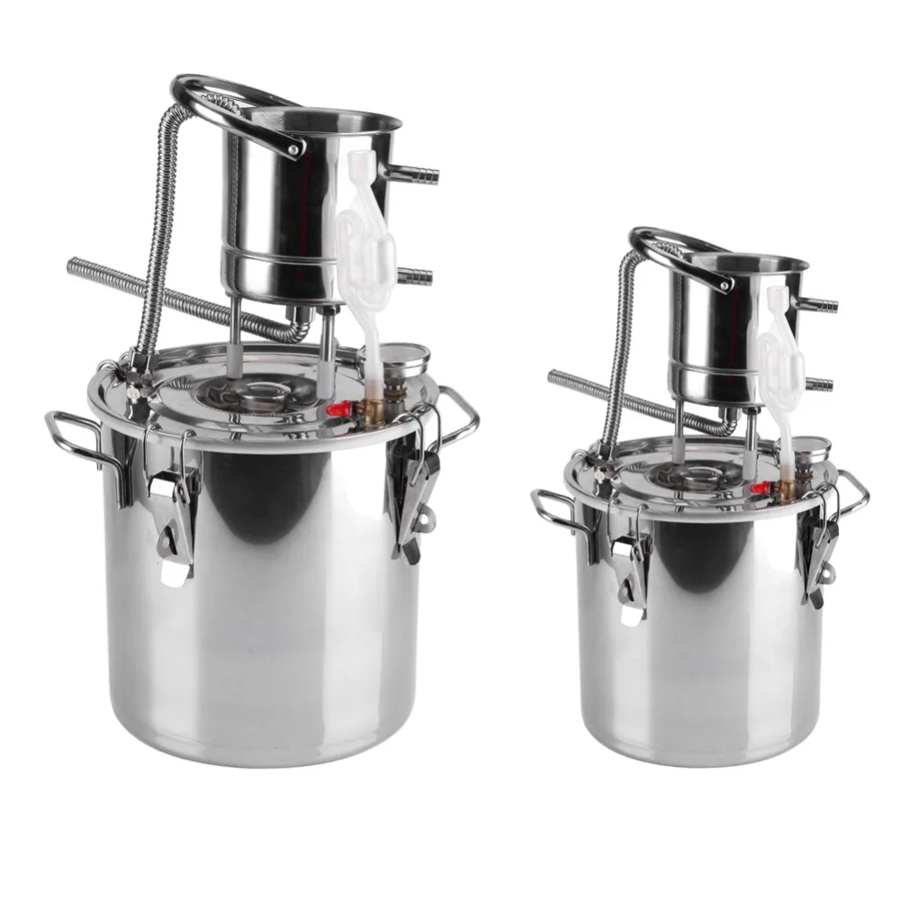 

10L/20L Small Home Brew Stainless Steel Boiler Alcohol Wine Making Device Kit Water Distiller Equipment