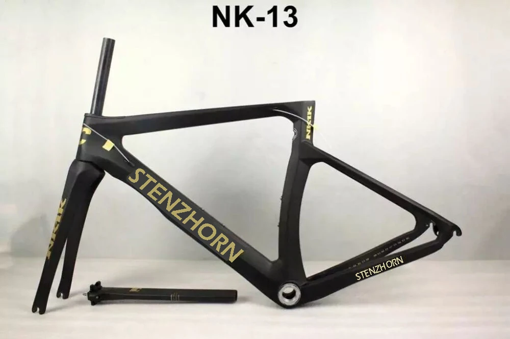 matte black road bike frame
