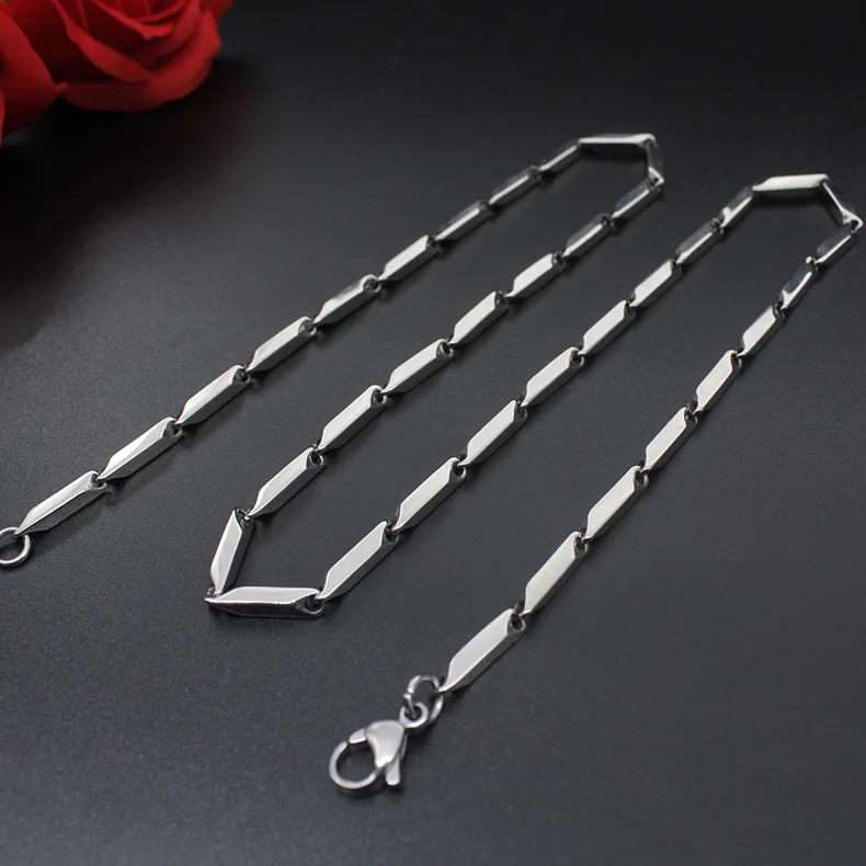 Necklace Fashion high-end new titanium steel necklace melon chain stainless steel chain men and women fashion necklace hot sale