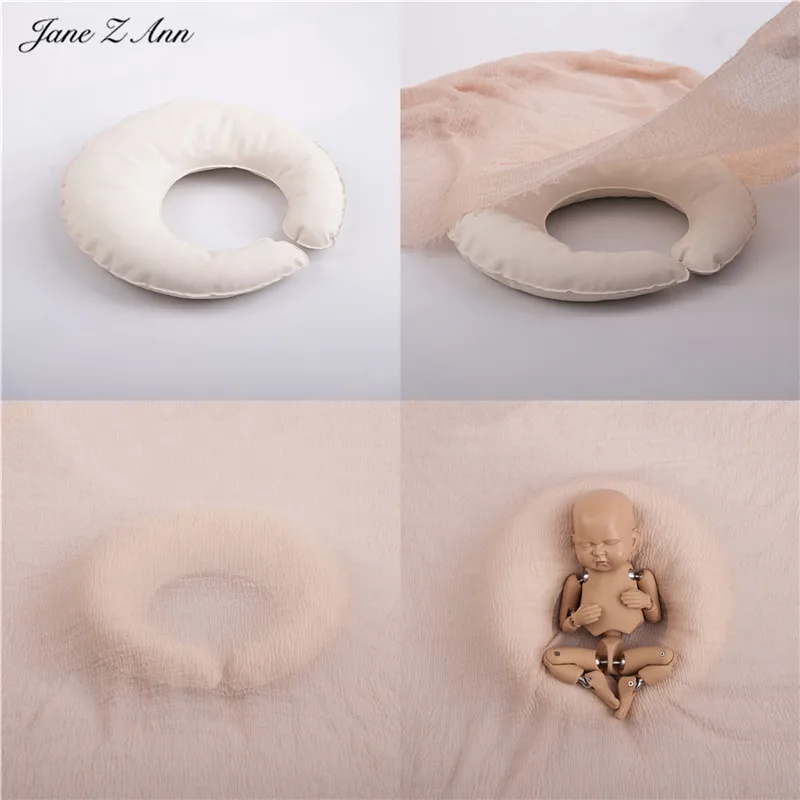 

Jane Z Ann Baby photography props infant photo mat basket Styling Pillow Studio Photo Auxiliary C-shaped prop 45x45cm