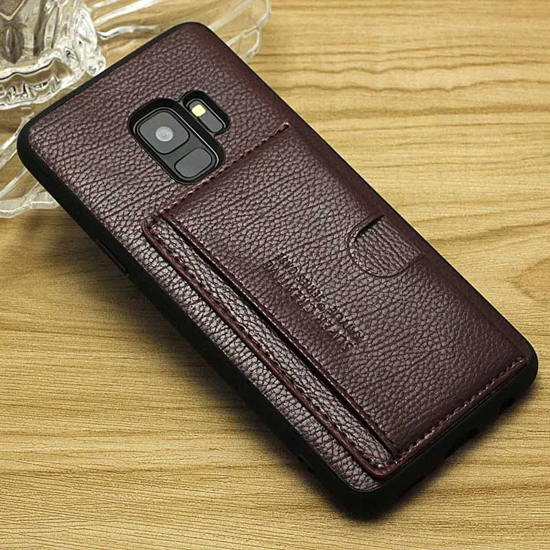 

Wallet With Card Slot Flip Cover Leather Back Cover Case For Samsung Galaxy S9 S8 Plus Note 9 8 Note9 Note8 Anti-knock Cases