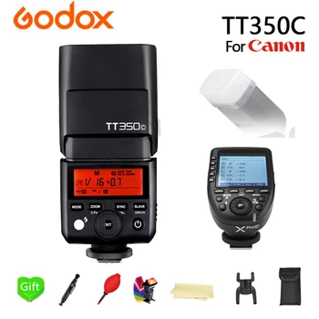 

GODOX TT350C Flash TT350-C TTL HSS 2.4g Wireless 1/8000s GN36 Speedlite Pocket lights + Xpro-C Transmitter For Canon Camera