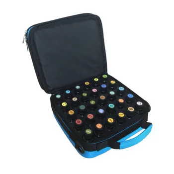 

30 42 Slot Portable Shock Resistant 10ml 15ml Essential Oil Bottle Nail Polish Rangement zip lock Carrying Bag Travel Organizer