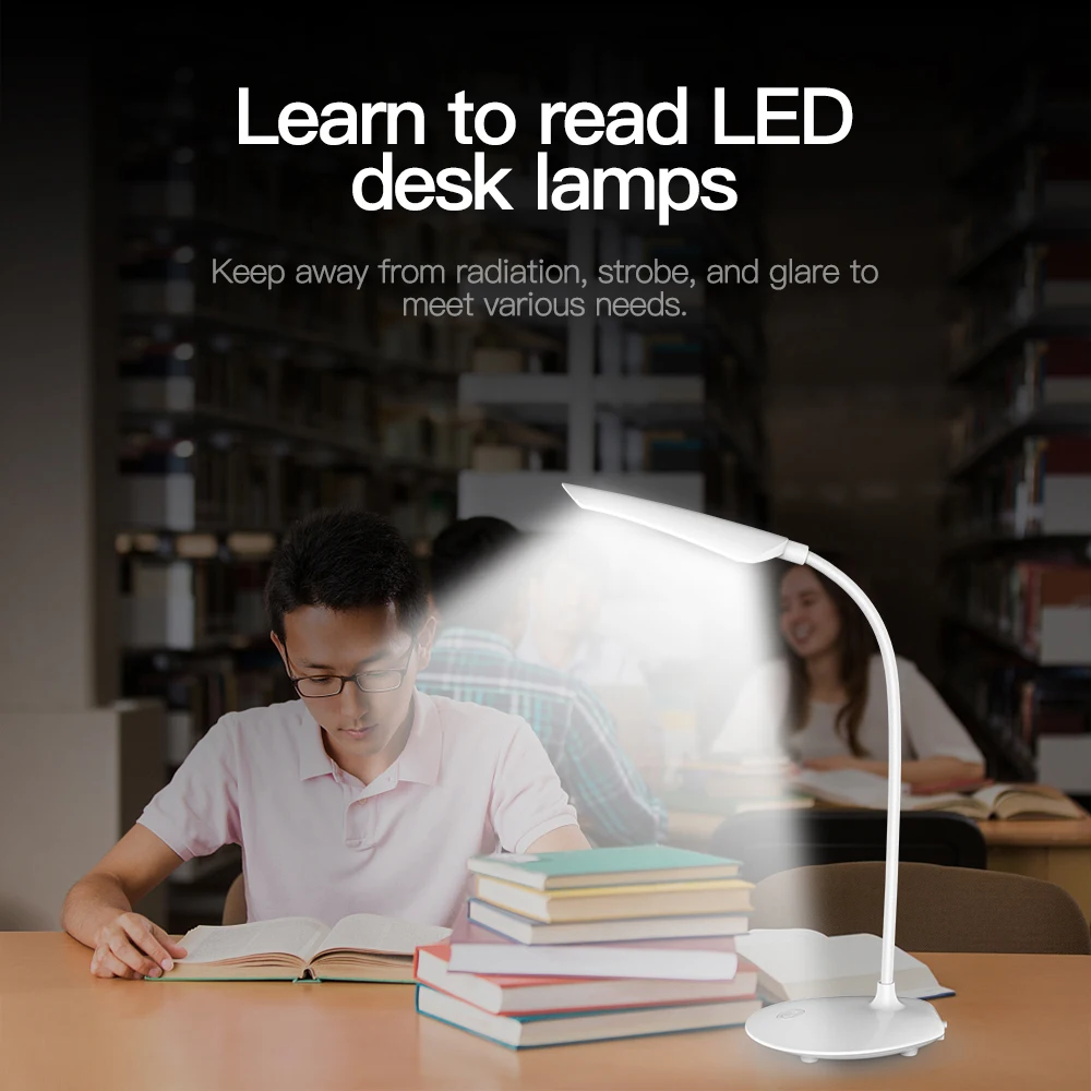 Desk Lamps High Quality Adjustable intensity USB Rechargeable 16LED Desks Table Lamp Reading Light Touch Switch Desk Lamps Desk Lamps High Quality Adjustable intensity USB Rechargeable 16LED Desks Table Lamp Reading Light Touch Switch Desk Lamps
