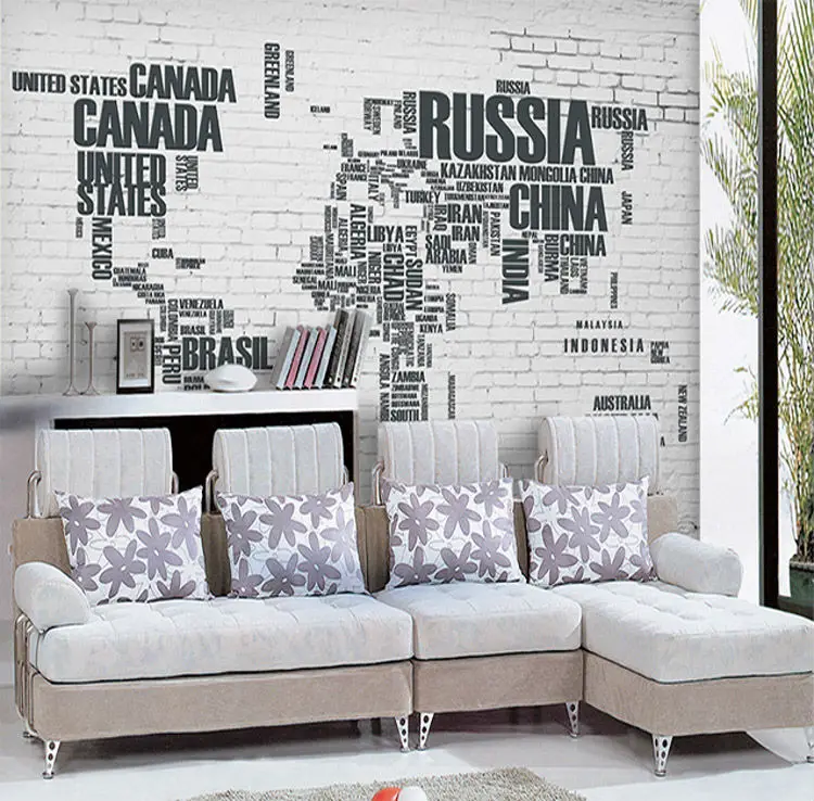 fashion 3d wallpaper world map photo wallpaper wall mural kids