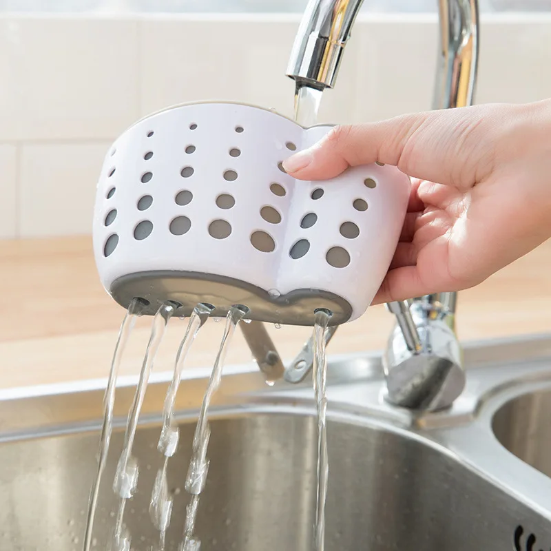 Bathroom toy Organizer vanzlife for the Kitchen storage bags basket hanging bag home faucet washing drain Sponge holder for lips