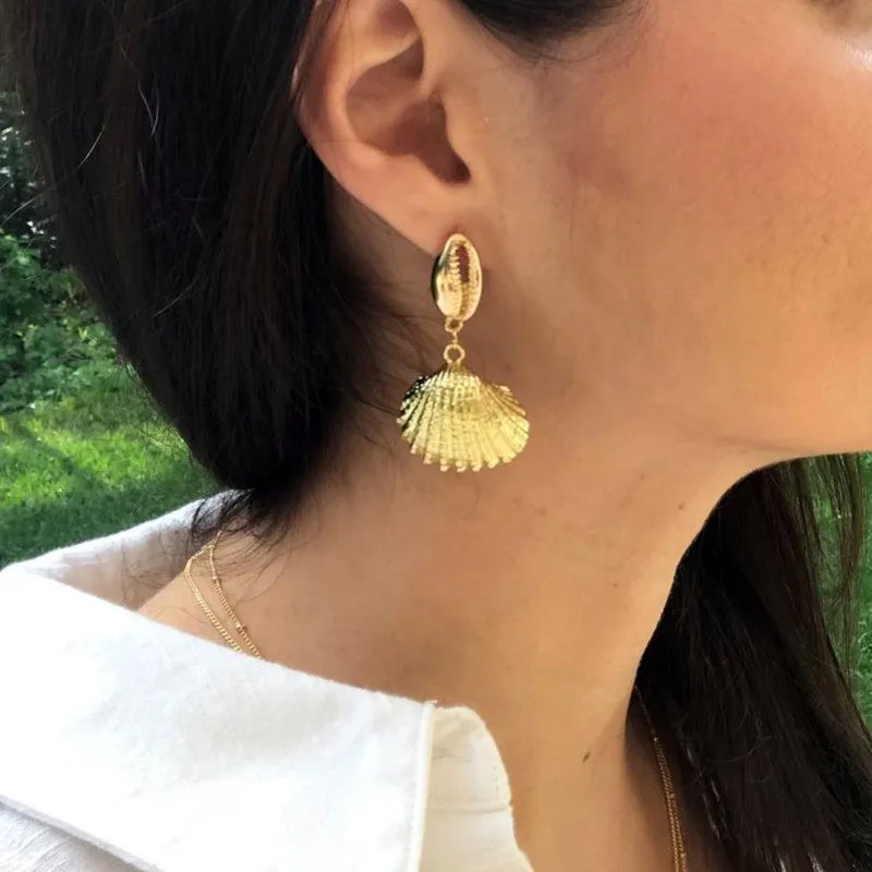 

Bohemian Shell Conch Drop Earrings Jewelry Earrings for Women Wedding Statement Jewelry Korean Dangle Earrings Jewelry