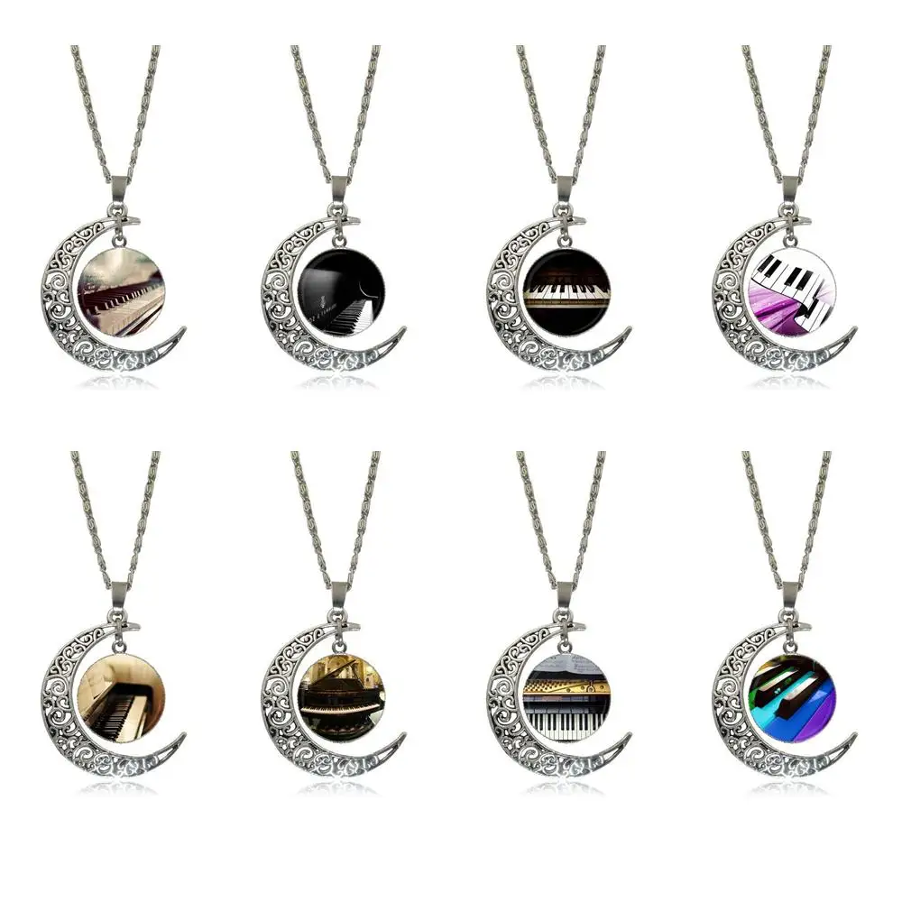 Ej Glaze For Girls Gift Necklace Fashion Long Chain With Crescent