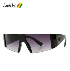 JackJad 2019 модные популярные щит Стиль градиент солнцезащитные очки Для мужчин Для женщин Прохладный Винтаж дизайн бренда солнцезащитные