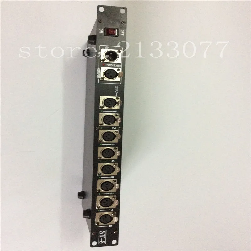 

8 road dmx signal amplifier DMX 512 Digital signal distribution stage lighting equipment Photoelectric isolation dmx-8 splitter