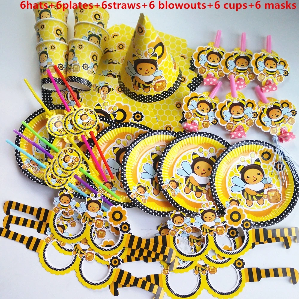 Decorations De Fete De Joyeux Anniversaire Abeille 36 Pieces Fournitures De Fete Prenatale Pour Enfants Et Adultes Bebe Garcon Et Fille Ensemble De Vaisselle Assiette En Papier Cadeau Pour Fille Aliexpress Decorations De Fete De Joyeux Anniversaire Abeille 36 Pieces Fournitures De Fete Prenatale Pour Enfants Et Adultes Bebe Garcon Et Fille Ensemble De Vaisselle Assiette En Papier Cadeau Pour Fille Aliexpress