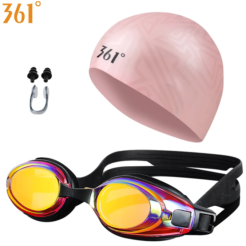 361 Myopia Swim Goggle with Case Adult Kids Prescription Swimming
