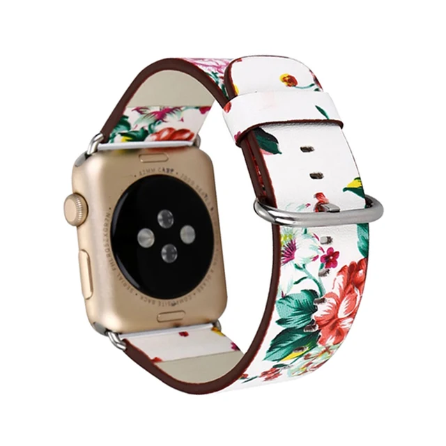 Retro Flower watchband For Apple Watch 38mm 42 mm Strap