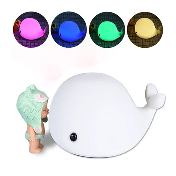

Touch Silicone Led Night Light Battery USB Rechargeable Baby Children Kids Gift Animal Cartoon Lamp Bedside Bedroom Living Room