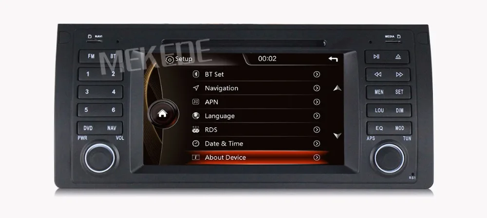 Discount Free shipping! Original UI Car dvd multimedia player radio For BMW E39 X5 E53 M5 With GPS Navi RDS USB SD FM BT Canbus E39 X5 M5 14