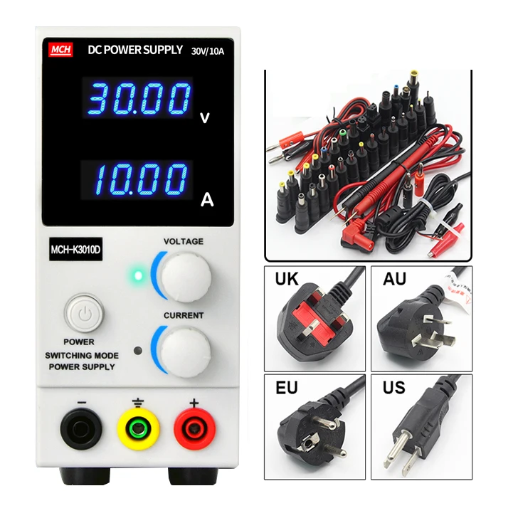Регулируемый источник питания MCH K3010D 110 В или 220 одноканальный 0 30 в 10 А|0-30v 0-5a|adjustable