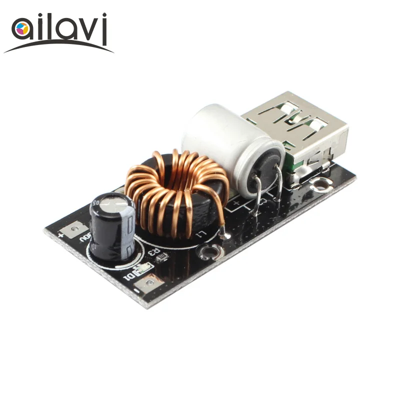 

4A DC-DC Power Buck Vonverter 12V 24V To 5V 9V Step-down Charging Module Single USB Ports Suitable For QC Fast Charging