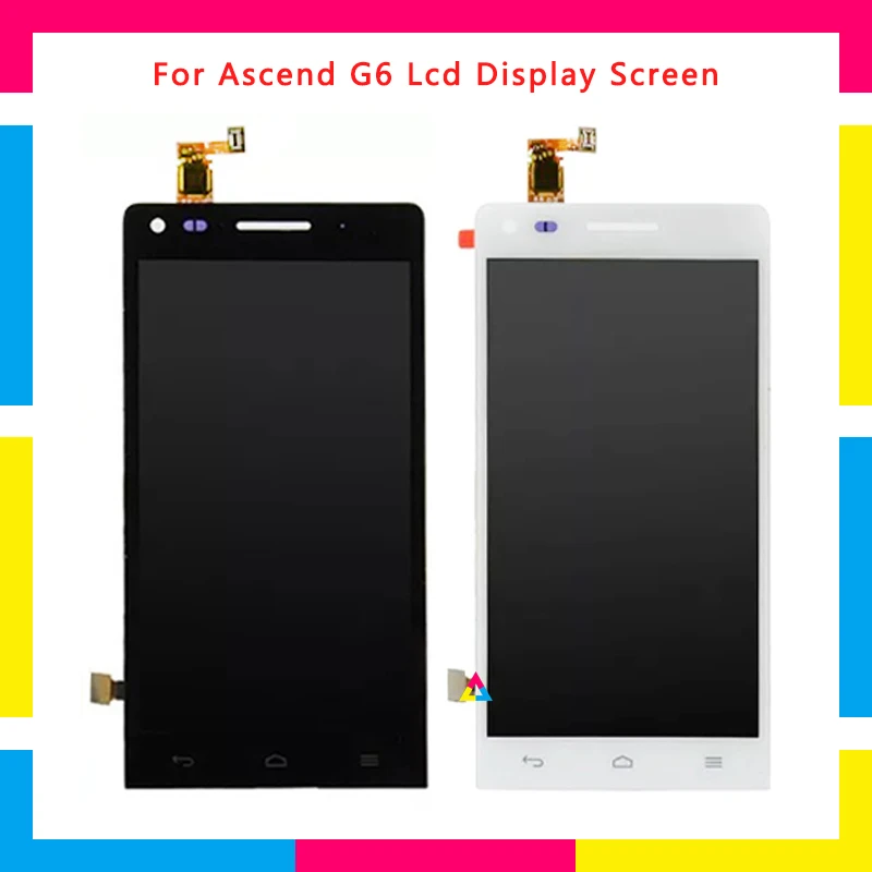 

Replacement LCD Display Screen With Touch Screen Digitizer Assembly For Huawei Ascend G6 Black White + Tracking Code