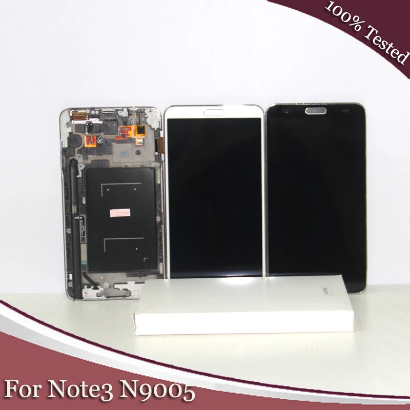 

LCD Screen Compatible For Samsung Galaxy Note3 Note 3 N9005 LCD Display Touch Screen Digitizer assembly With Frame