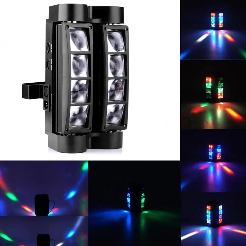 

LumiParty 8 LED Sound Sensor Projection Light Colourful Stage Lamp for Club DJ Show Party Ballroom Bands