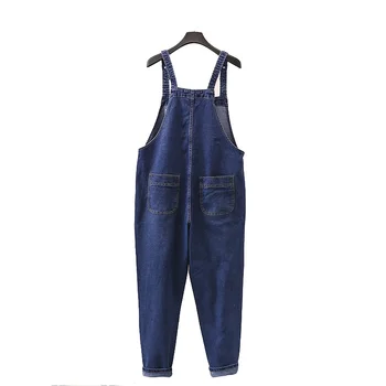 

Plus Size 6XL Sweatpants Overalls Joggers Women Large Size Denim Pant Summer Fashion Jeans Pants Female High Waist Cargo Pants