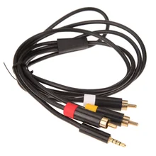 1.8m Audio Video Optical Cable Digital AV Audio Video Cable Cord Adapter for Microsoft Xbox 360 E RCA Console Video Game
