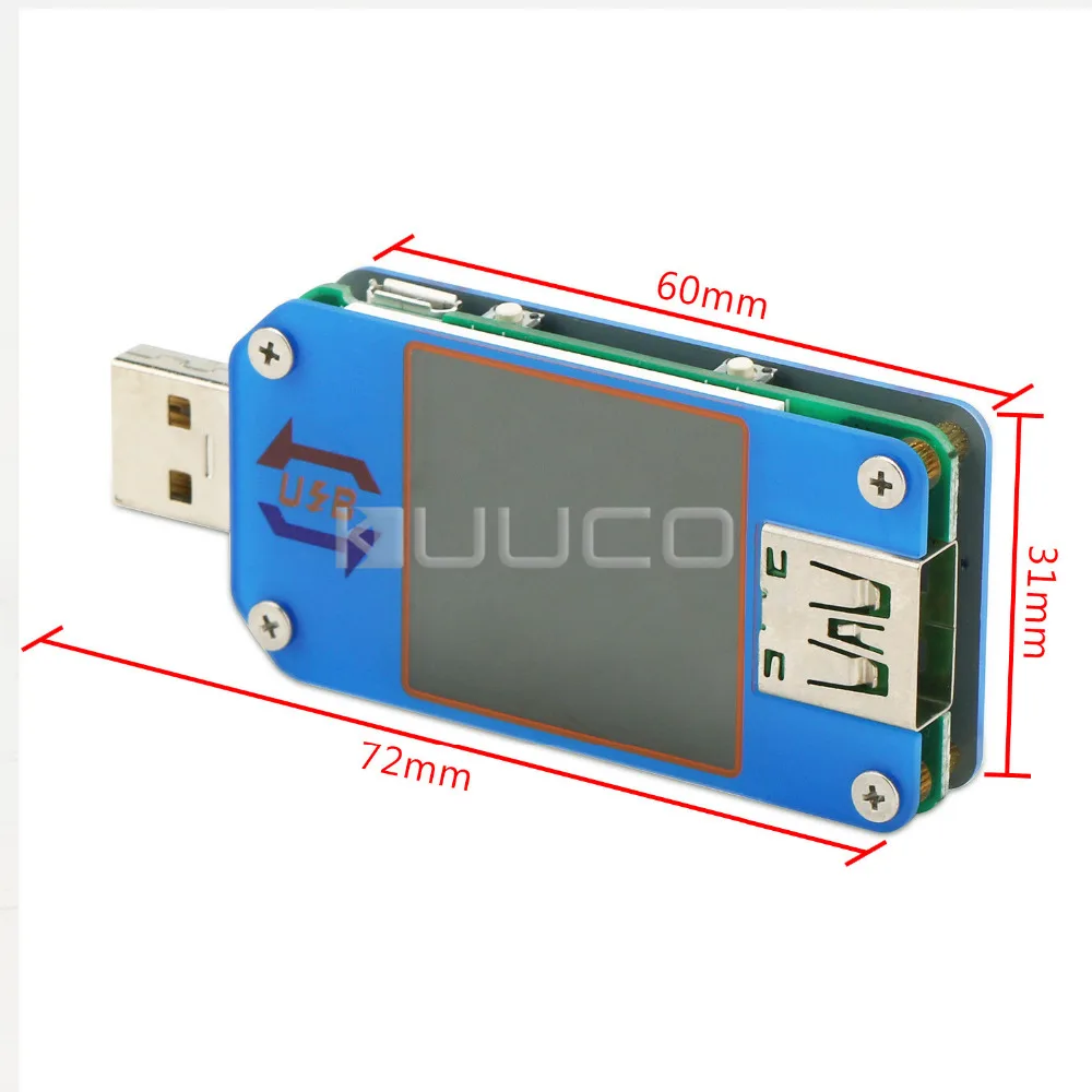 Type C USB Tester,diymore USB C Charging Multimeter 0-5.1A 4-30V Digital USB Charger Doctor LCD Display USB Power Tester Voltage Current Voltmeter QC 2.0 & QC 3.0 
