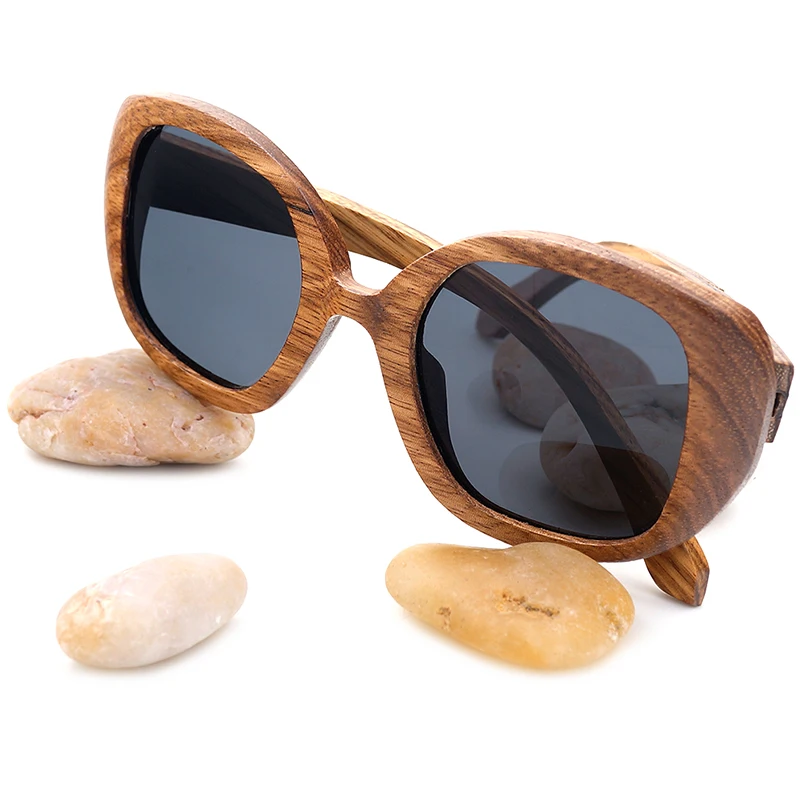 US $23.42 Bobo Bird Men Women Vintage Zebra Wooden Sunglasses Ladies Beach Glasses Gifts Dropshipping Eyewear In Wood Case Custom Logo