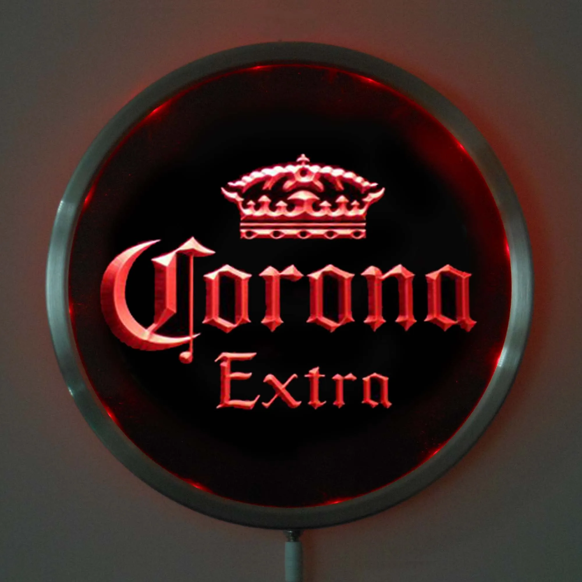 Rs-a0013 Corona Extra Beer светодиодный неоновый круглый знак 25 см/10 дюймов-RGB вывеска для бара многоцветный пульт дистанционного управления