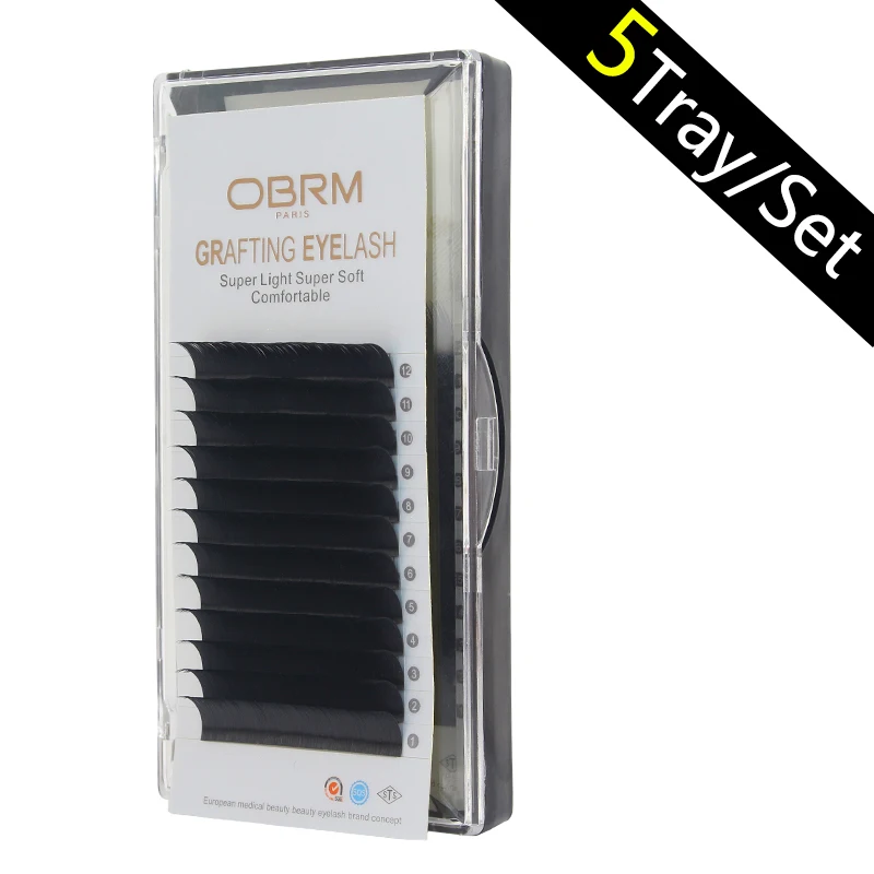 

Synthetic lash extension 5 Tray=1 Set J/Curl 0.1/0.12/0.15 eyelash extension