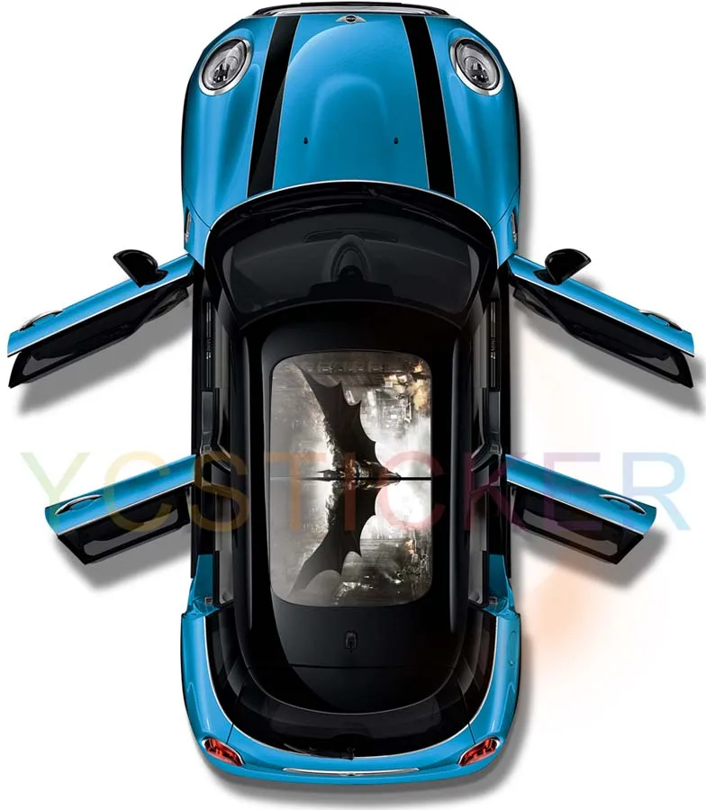 

high quality custom car vinyl decals see through graphics car panoramic roof vinyl film uv protective decal sticker