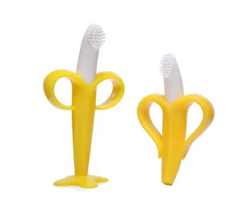 

DHL 100pcs Baby Teether Teething Ring Silicone Toothbrush High Quality And Environmentally Safe Kids Teether Children Chewing