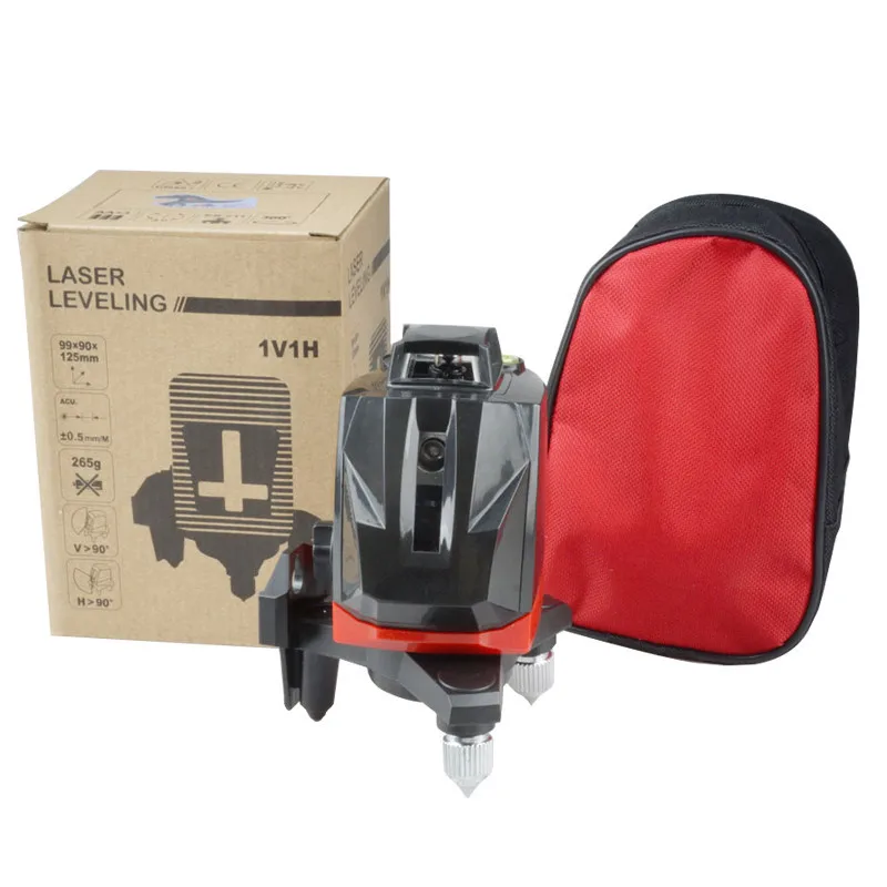 

AK302 5 lines Red Laser Level 1V4H 360 degree Self-Leveling Cross Lines Laser