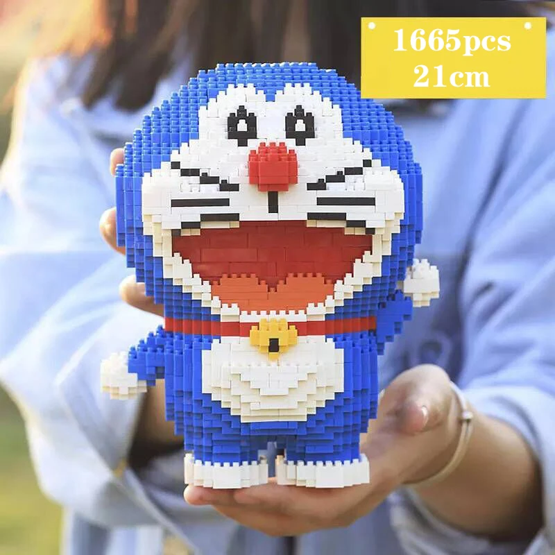 Кукла создатель мини алмазные частицы Dorami Doraemon Blue Fat Man Miniblocks Creator строительные