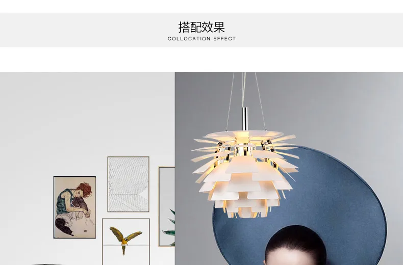Дания дизайн дома подвесные светильники белая медь люстра в форме шишки подвесной светильник декор для кухни/обеденный стол