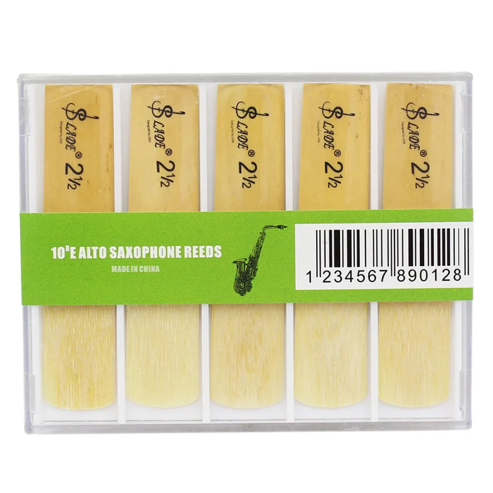 

SLADE 10pcs/set Natural Alto bE Saxophone 2.5 Bamboo Reeds