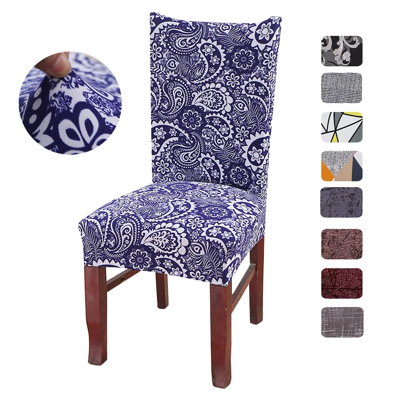 

Spandex Chair Cover Elastic Slipcover Arm Chair Seat Cover Removeable Restaurant Hotel Party Banquet Universal Size coprisedie