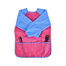 Детский Малыш ясельного возраста водонепроницаемый, с длинными рукавами накидка для творчества фартук слюнявчик для рисования художественный класс художественная краска фартук