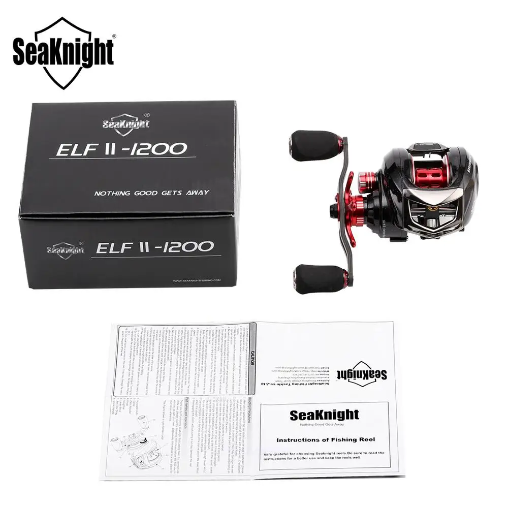 SeaKnight ELF II 1200 baitcasing Рыболовная катушка 6 4: 1/7. 2:1 13 + 1BB углеродное волокно 169 г ультра