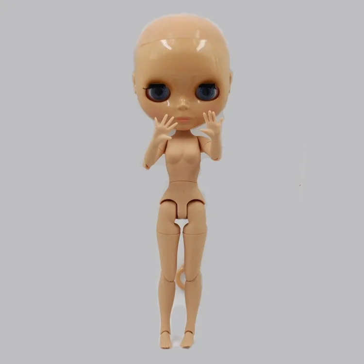 T3 joint body Nude blyth кукла без волос загар кожа Заводская кукла подходит для DIY Изменение BJD игрушка для девочек