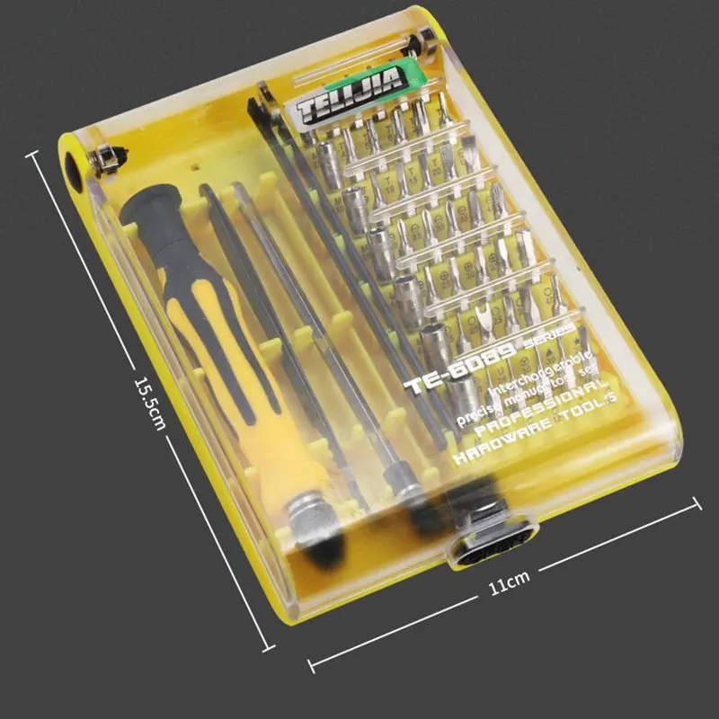 

1Set Eruntop 45 in 1 Precision Screwdriver Kit Repair Opening Tool Set for iPhone Cellphone Tablet PC Repair Hand Tools