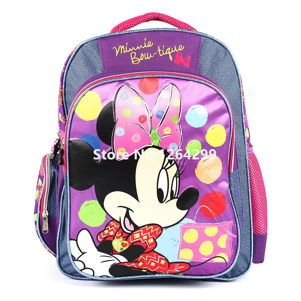 

New Fashion Minnie Girls School Bags Kids Cartoon Backpack Bag For Children
