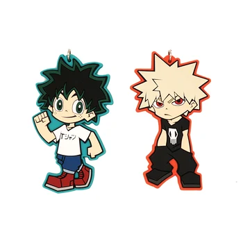 

My Hero Academia Anime Boku no Hero Academia Izuku Midoriya Katsuki Bakugo DEKU Rubber Strap Keychain